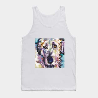 Irish Wolfhound Dog Bright colorful pop dog art Tank Top